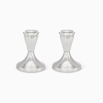 Hammered Candlesticks Sterling Silver - Small 